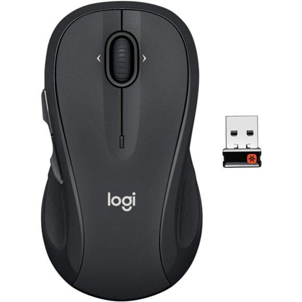 Logitech M510 Wireless Computer Mouse for PC with USB Unifying Receiver Graphite